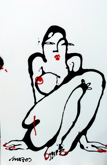 Figura 2 - 2023 - 100x70cm - Acrílico Carton Pluma.